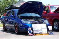 Sonic fan car shows off