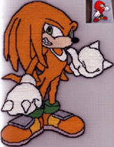 Knuckles Fan Cross Stitch