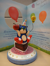 Sonic Birthday Cake Mini Sculpture