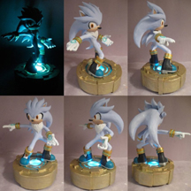 Light up Silver the Hedghog Sculpture