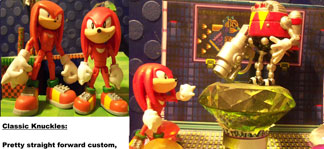 3.75 Classic Knuckles Fan Mod Figure