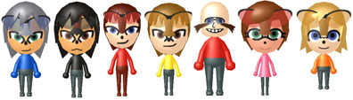 Character Themed Mii Selection