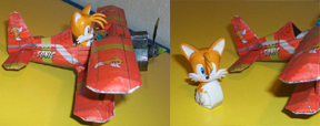 Tails torso papercraft plane Tornado