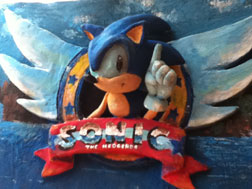 Sonic 1 Title Ring Sculpted Relief