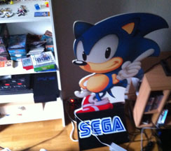 Sonic store display in a home