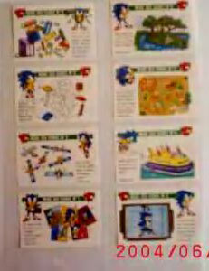 Sonic Trading Cards from Cheese