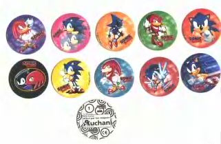 Auchan France Pogs with Metal Sonic