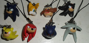 Tomy Gacha Sonic The Hedgehog Keychains Complete Set of 8 