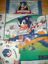 Detailed Sonic Game Gear German Bed Sheet Set