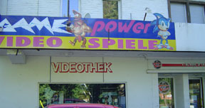 Video World Game Store Sign Germany