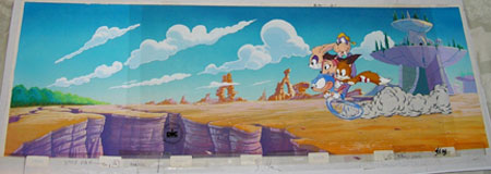 Panoramic Double Animation Cel