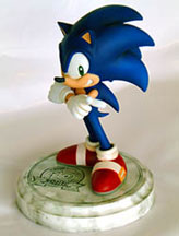 Real Marble & Ceramic Sonic Statue