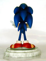 Sonic Marble Base Statue Back