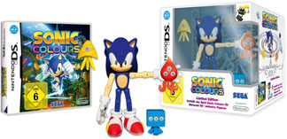 Colours Sonic Figure w/Square Wisp