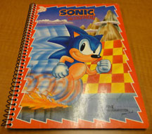 Classic Sonic spiral notebook