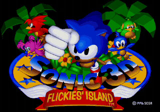 Alternate Sonic 3D Blast Flicky Island Logo