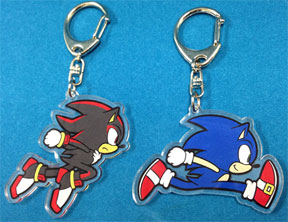 Sonic The Hedgehog Pinched Rubber Strap Phone Charm Keychain Sega Japan Import