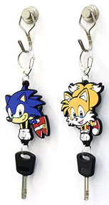 Flat Sonic Tails Cute Key Holding Danglers