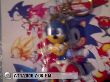 Mint on card Sonic figural keychain