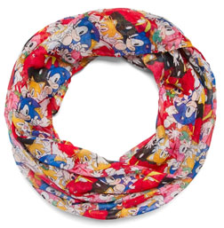 Classic Sonic Circle Scarf Fabric Accessory