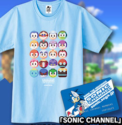 Sonic Channel Icons Blue Tee