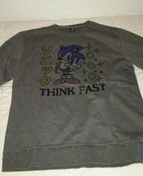Think Fast Tatty Edge Sonic Sweatshirt