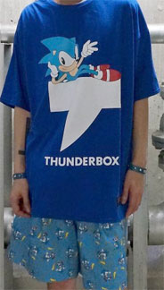 Thunderbox Sonic Logo Blue tee