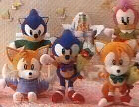 Clothed Sonic the Hedgehog Plushes Group