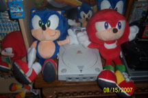 Plush & Dreamcast size comparison