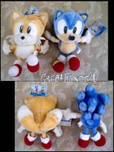 Pastel Sonic & Tails Plushes