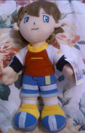 Chris plush doll close up photo