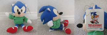 Sweater wearing Sonic doll