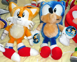 SegaSonic Tag Sonic & Tails Plushes Big