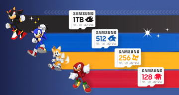 Samsung SD Cards Character Themes