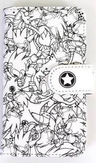 White Sonic line art sketch style phone case
