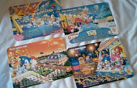 4 Calendars 90s Sonic