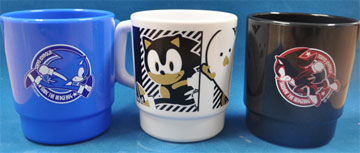 3 Mugs Sonic Shadow 2015 Thin Bottom