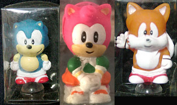 Suction-Cup Sonic Amy Tails Figures