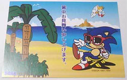 Sonic & Tails Beach Card