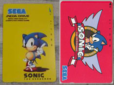 Yellow & Red Classic Sonic Phone Cards Photo