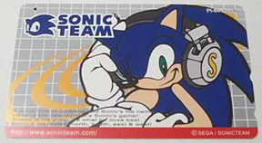 Sonic Adventure Headphone Sonic Card