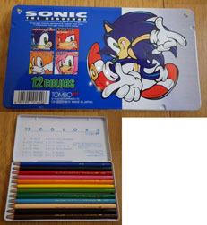 Sonic Adventure 1 Tin Colored Pencils Tombo