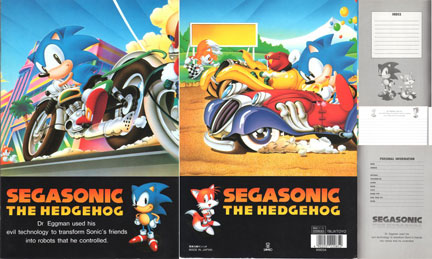 Sonic Vehicle Theme Notebook Details