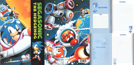 Space Theme Sonic Notebook