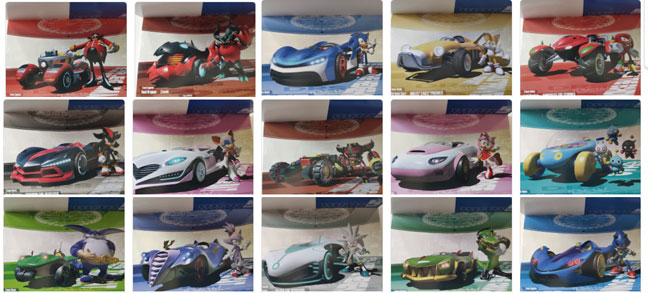 Team Sonic Racing Post Card Set