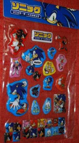 Sonic & Friends puffy sticker set