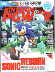 Sonic Colors Nintendo Power Cover