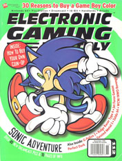 EGM Sonic Adventure 1 Cover