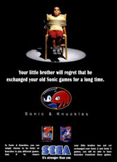 Tie up your brother Sonic & Knuckles Ad