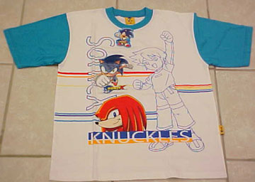 Very stylish Sonic the Hedgehog & Knuckles Chris shirt